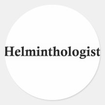 Helminthologist Runder Sticker