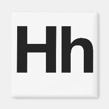 HelveticaHh Kühlschrankmagnete