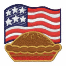 Hemd der patriotischen Flagge und der Torte gestic Besticktes Poloshirt