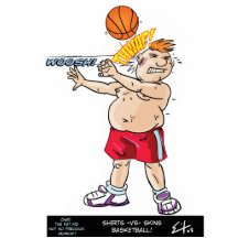 Hemden gegen Haut-Basketball Foto Ausschnitte