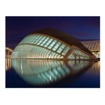 Hemisphärisch in Valencia Spanien Postkarte
