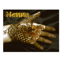 Hennastrauch-Hand des Hartriegels Postkarte