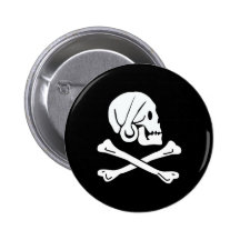 Henry jede authentische Piratenflagge Buttons