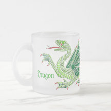 Heraldischer Drache (Grün) - überfallen Sie #4 Teetasse