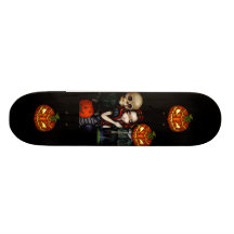 Heraus Trick-oder-Behandelnd - Halloween-Skateboar Skateboarddeck