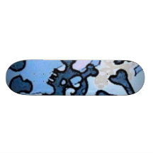 Herausgestelltes Schädel-Effekt-Skateboard Individuelles Skateboard