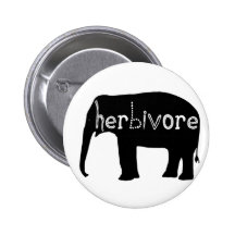 Herbivore - Elefant Anstecknadelbuttons