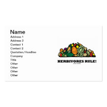 Herbivores-Regel! (Stapel des Gemüses) Visitenkarten