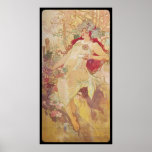 Herbst Alphonse Mucha Automne Plakatdruck