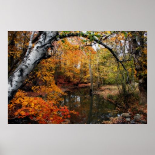 Herbst an versteinernden Frühlingen Posterdruck
