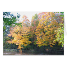 Herbst auf dem Fluss Karte