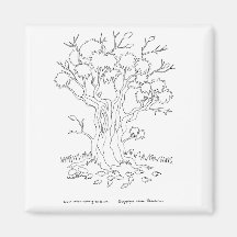 Herbst-Baum Kühlschrankmagnet