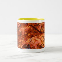 Herbst-Blätter Tee Haferl