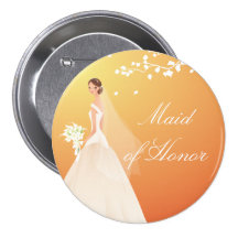 Herbst-GoldTrauzeugin-Brautparty-Knopf Anstecknadelbutton