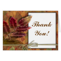 Herbst-Hochzeit im Herbst danken Ihnen notecards Grußkarte