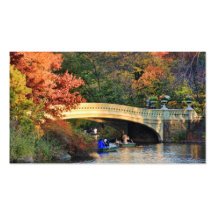 Herbst im Central Park: Kreissägen durch Bogen-Brü Visitenkarte