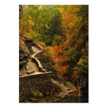 Herbst im Treman Staats-Park Visitenkartenvorlage