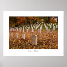 Herbst in Arlington-Plakat