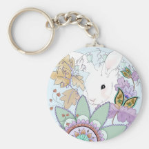 Herbst-Kaninchen Keychain Schlüsselanhänger