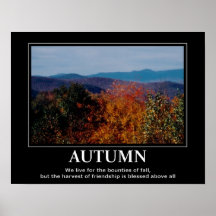 Herbst-Motivation inspirieren Plakat