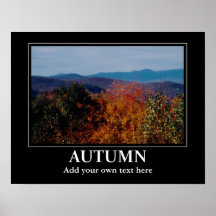Herbst-Motivation inspirieren Plakat