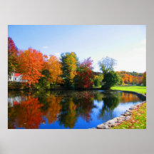 Herbstfarben des New- Yorkphotographieplakats