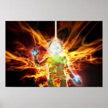 Hermetisches Feuer Plakatdruck