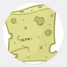 Herr Cheese Runde Sticker