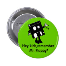 Herr Floppy Anstecknadel