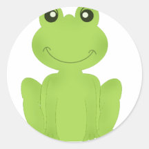 Herr Froggy Runde Aufkleber