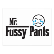 Herr Fussy Pants Postkarte