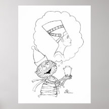 Herr Mummific in der Liebe Plakatdruck