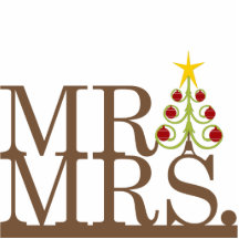 Herr u. Frau Christmas Magic Cake Topper Photoausschnitt
