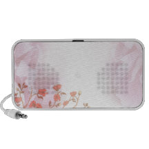 Herrliche orange Blüte Laptop Speaker