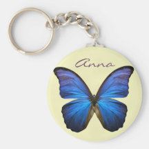 Herrlicher blauer Morpho Schmetterling Schlüsselband