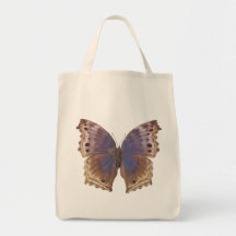 Herrlicher lila Schmetterling Einkaufstaschen