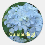 Hervorragend! Aufkleber blaue Hydrangea-Blumen
