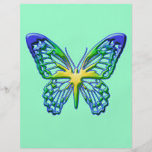 Herz aus Golds-Schmetterling Flyer