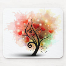 Herz-Baum Mousepad