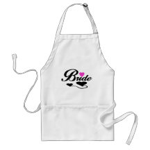 Herz-Braut-T-Shirts und Geschenke Schürze