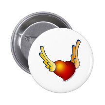 Herz der Liebe Anstecknadelbutton