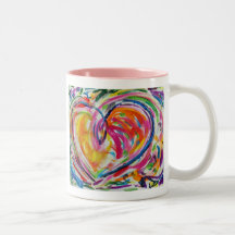 Herz des Freude-Bechers Kaffeehaferl