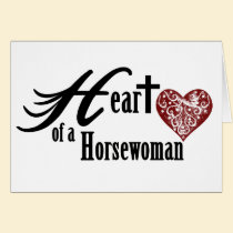 Herz eines Horsewoman karten