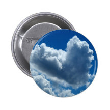 Herz-Förmige Wolke Anstecknadelbuttons