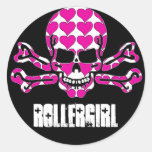 Herz-gefüllter Schädel Sticker