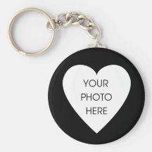 Herz-GrenzeKeychain Schablone - Schwarzes Schlüsselanhänger