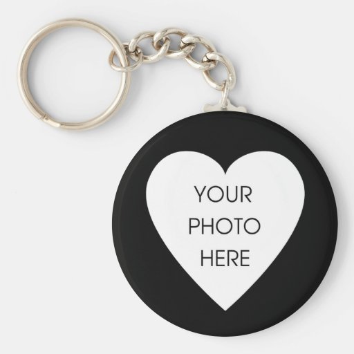 Herz-GrenzeKeychain Schablone - Schwarzes Schlüsselanhänger