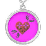 Herz-Halskette mit OM-Symbol - Yoga-Schmuck