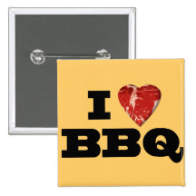 Herz I GRILLEN, Steak-Herz-Form-lustiges Grillen Anstecknadelbuttons