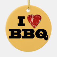 Herz I GRILLEN, Steak-Herz-Form-lustiges Grillen Weihnachtsbaum Ornament